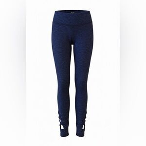 Marika Balance Collection High-Waist Ankle Cutout Leggings Navy Blue S